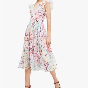 Kate Spade Painted Petals Burnout Dress